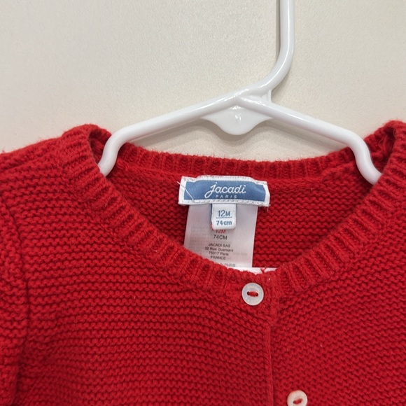 Red Jacadi Cardigan - Picture 2 of 3